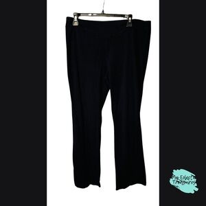 Denim & Co. Active Black Pants Large